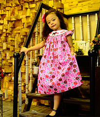 Tips for preparing smocked bishop dresses for little girls and other notes when traveling